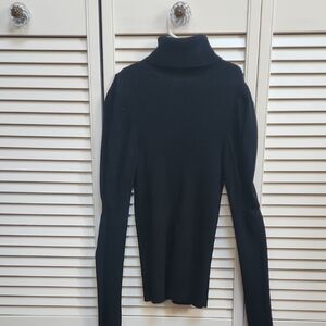 Anthropologie Black Turtleneck Sweater